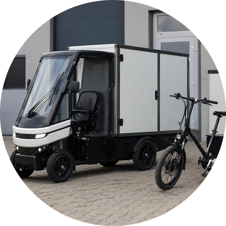 Livraison de palettes à vélo cargo